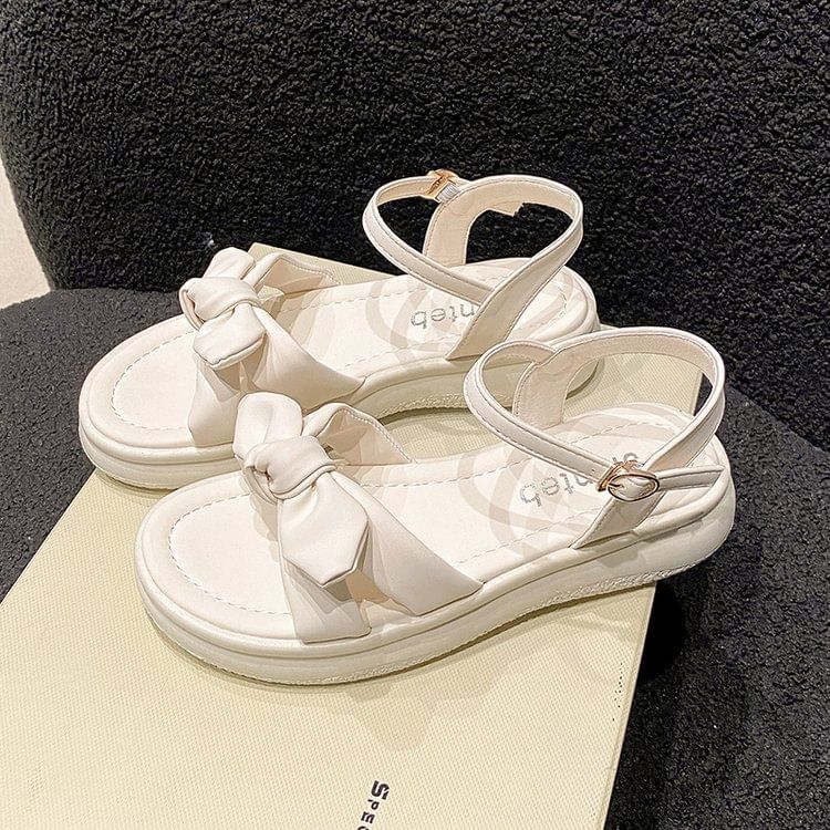 Ankle Strap Bow Sandals