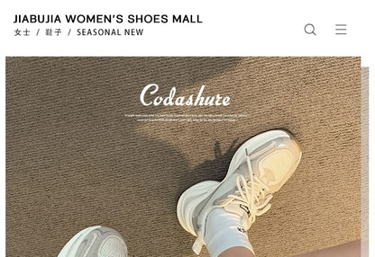 Lace-Up Platform Sneakers