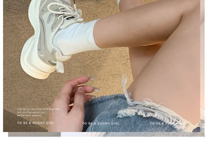 Lace-Up Platform Sneakers