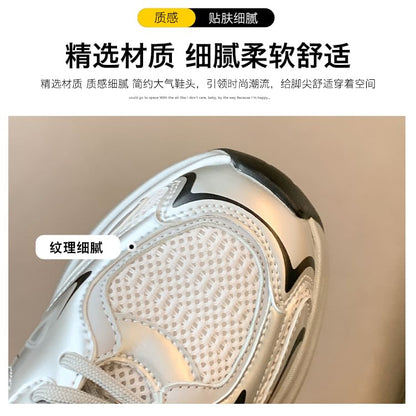 Lace-Up Platform Sneakers