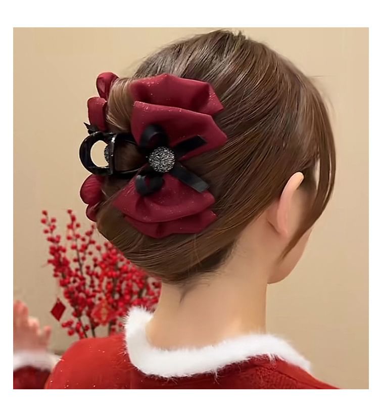 Bow Mesh Acrylic Hair Clamp (Various Designs)