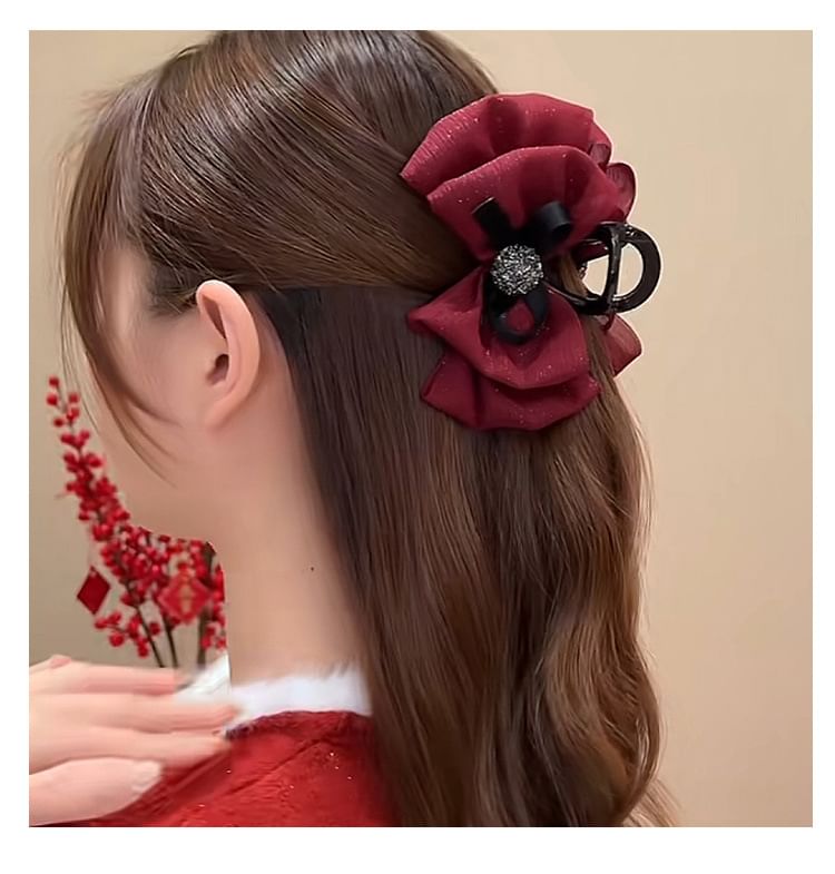 Bow Mesh Acrylic Hair Clamp (Various Designs)