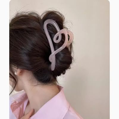 Heart Acrylic Hair Clamp