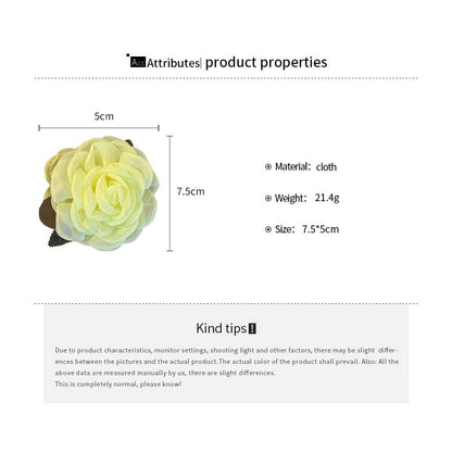 Floral Mesh Hair Claw