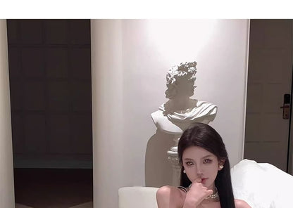 V-Neck Strap Gown Sequin Spaghetti Evening Mermaid