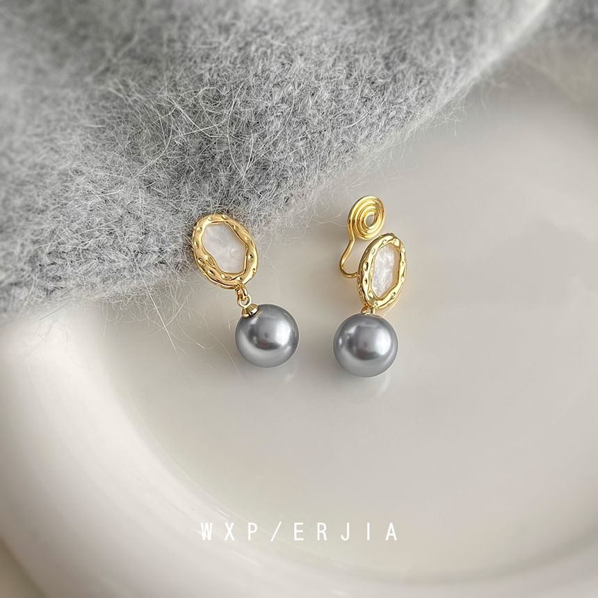 Earring Pearl Cuff Faux