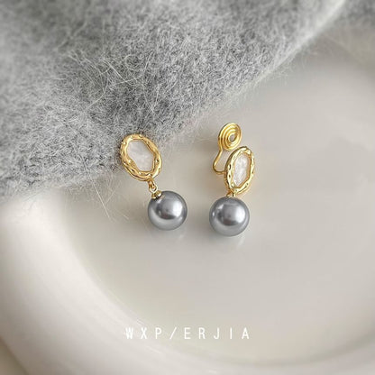 Earring Pearl Cuff Faux