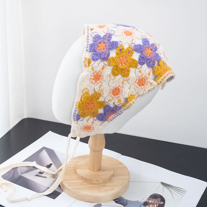 Floral Bonnet Hat