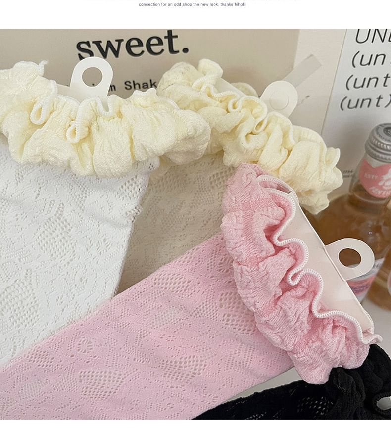 Frill Trim Lace Socks