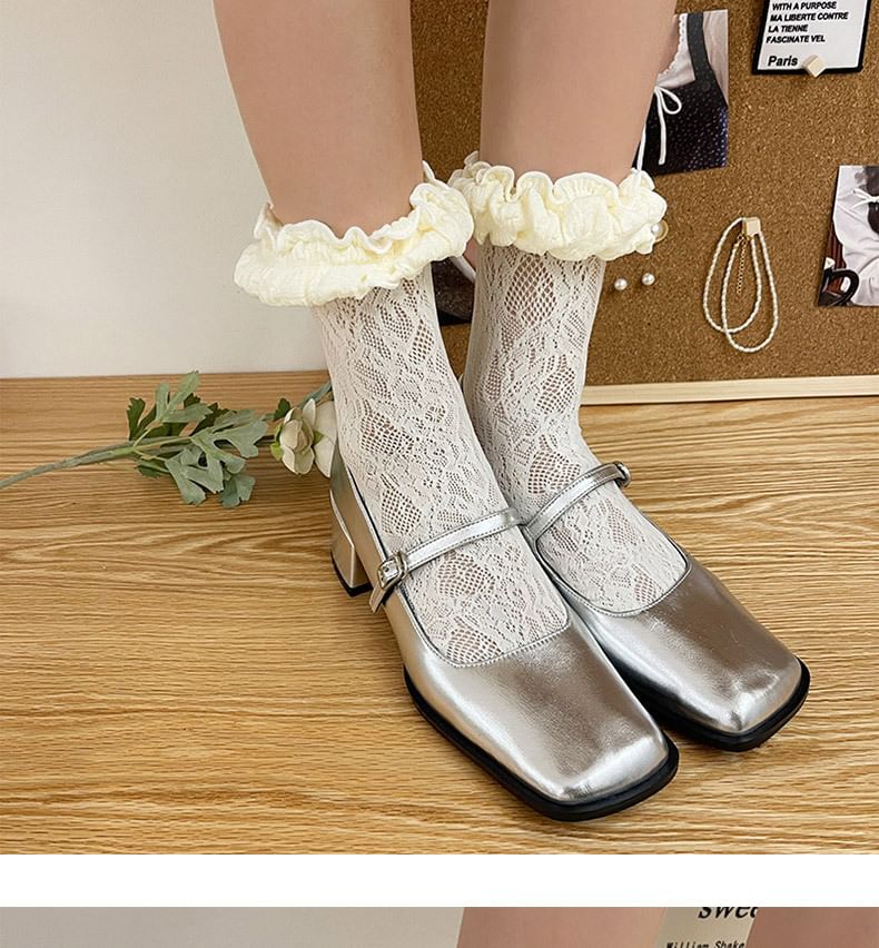 Frill Trim Lace Socks