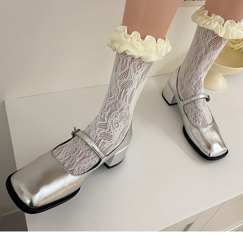 Frill Trim Lace Socks