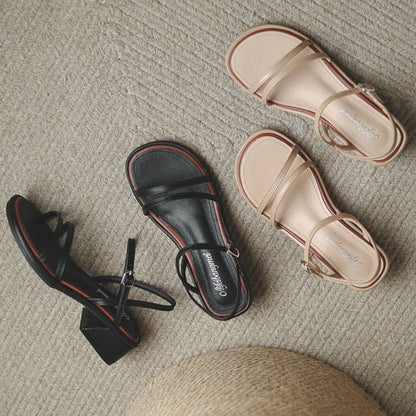 Block Heel Strappy Sandals