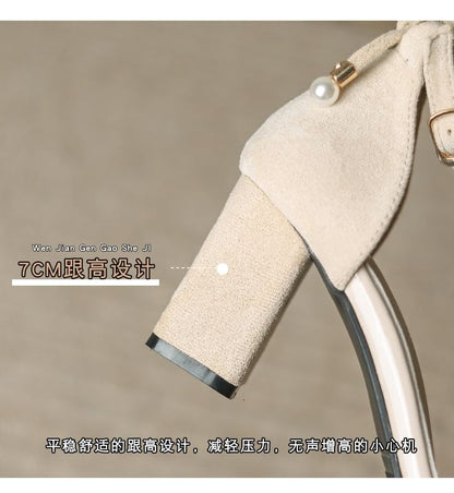 Sandals Ankle Strap Heel Chunky