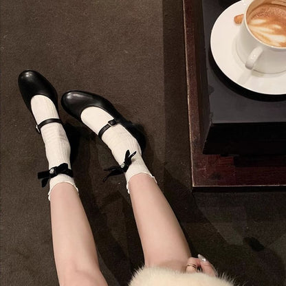 Heel Chunky Jane Pumps Mary