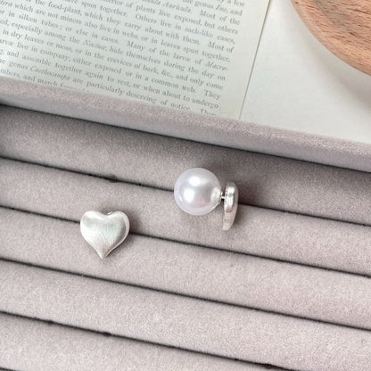 Heart Alloy Stud Earring