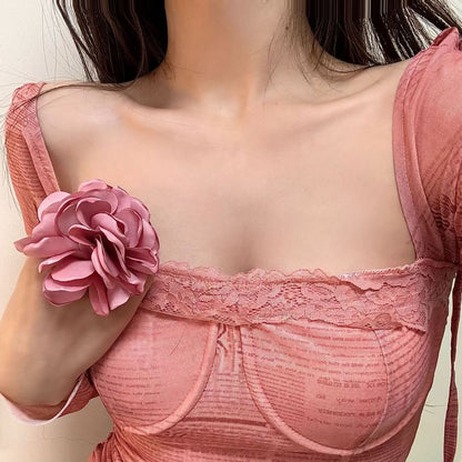 Fabric Ring Open Floral