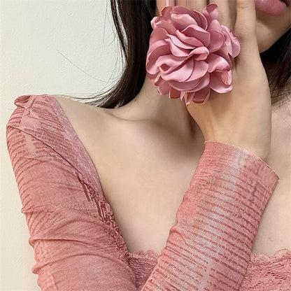 Fabric Ring Open Floral