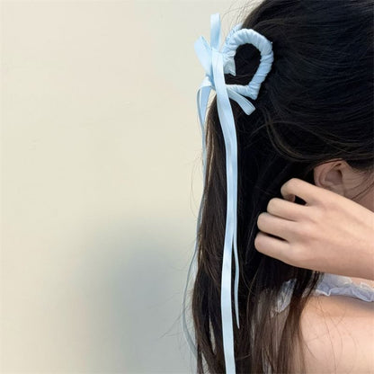 Clamp Ribbon Heart Hair