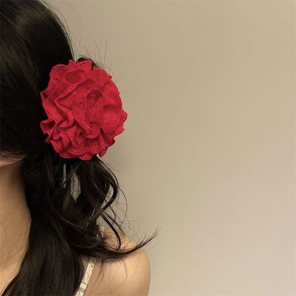 Floral Fabric Hair Clamp / Scrunchie