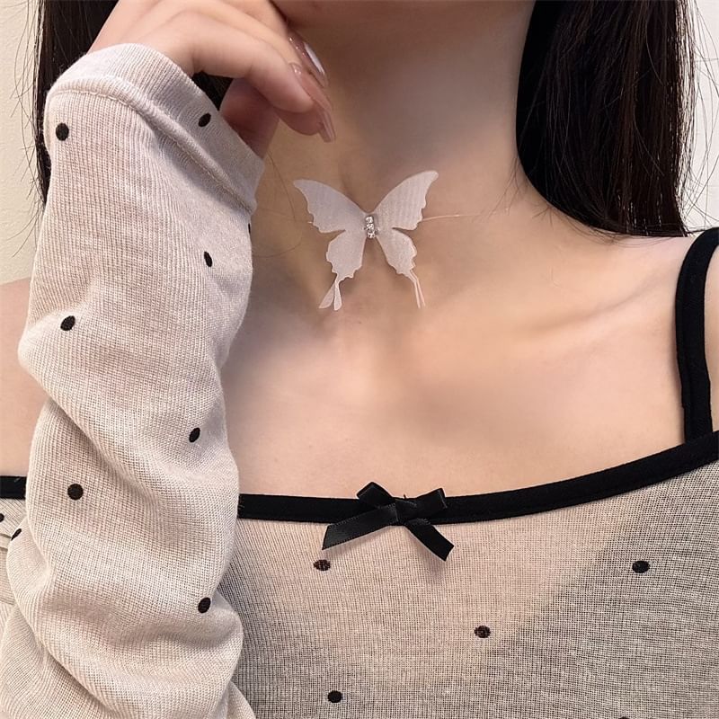 Choker Butterfly Fabric