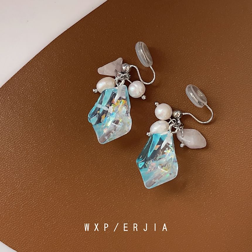 Pearl Alloy Faux Ear Freshwater Cuff Crystal