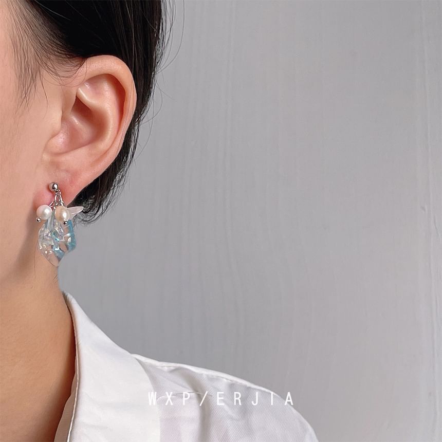 Pearl Alloy Faux Ear Freshwater Cuff Crystal