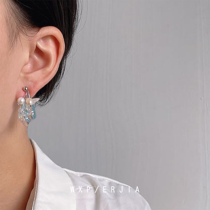 Pearl Alloy Faux Ear Freshwater Cuff Crystal