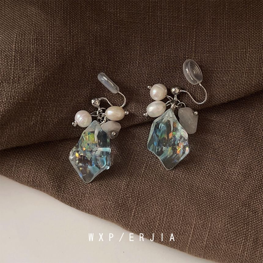 Pearl Alloy Faux Ear Freshwater Cuff Crystal