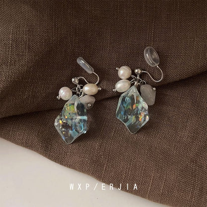 Pearl Alloy Faux Ear Freshwater Cuff Crystal