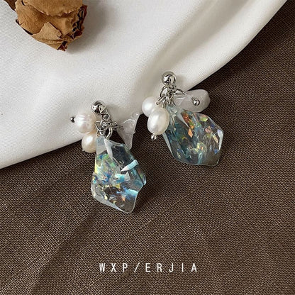 Pearl Alloy Faux Ear Freshwater Cuff Crystal