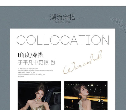 A-Line Strapless Gown Jacquard Evening Patterned