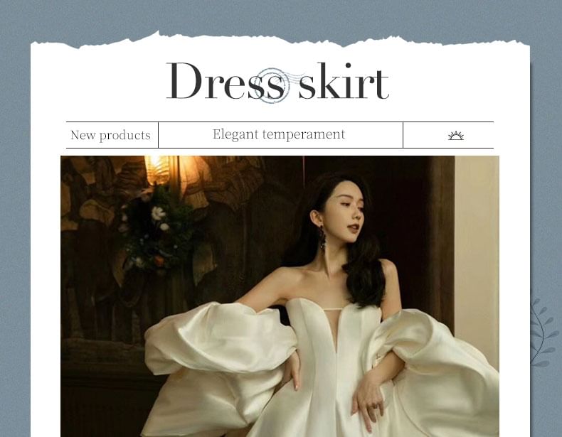 Set: Satin A-Line Ball Strapless + Gown Plain Trained Shawl Sweetheart Neckline