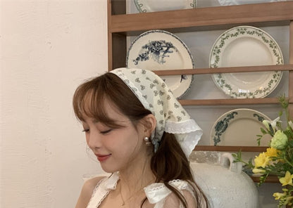 Designs) Embroidered Triangle (Various Head Scarf Lace