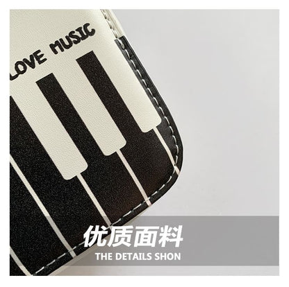 Piano Print Crossbody Bag