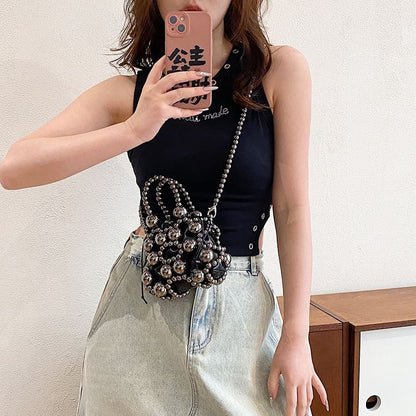 Beaded Crossbody Bag