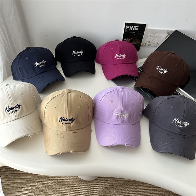 Cap Embroidered Baseball Lettering