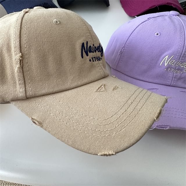 Cap Embroidered Baseball Lettering