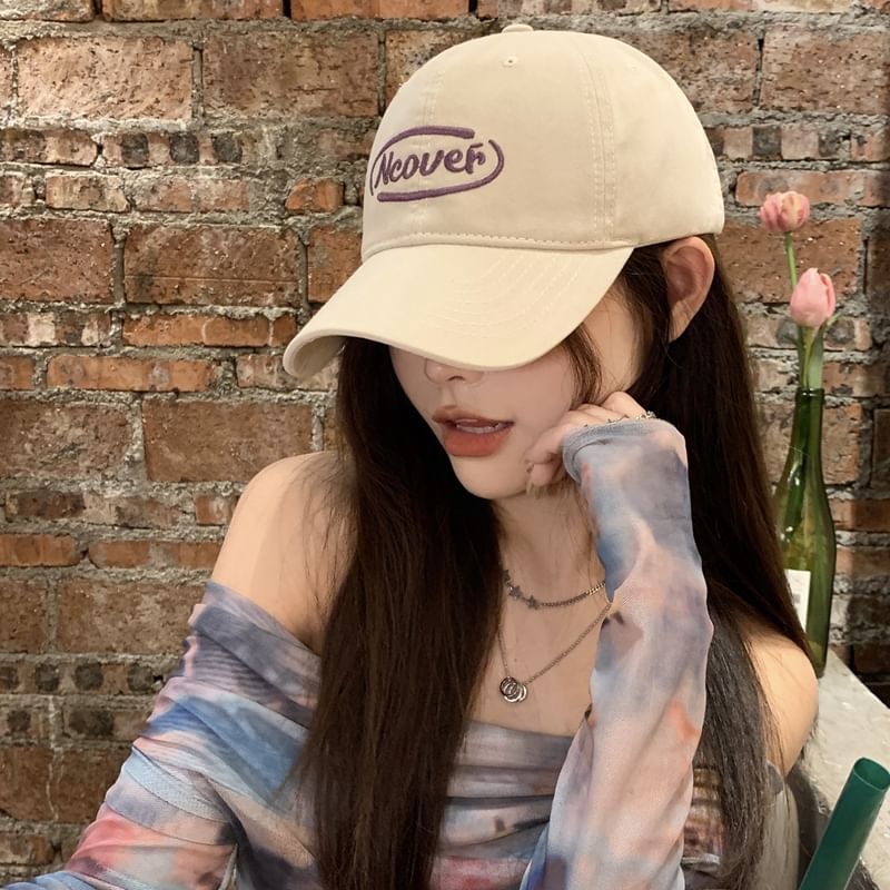 Cap Lettering Embroidered Baseball