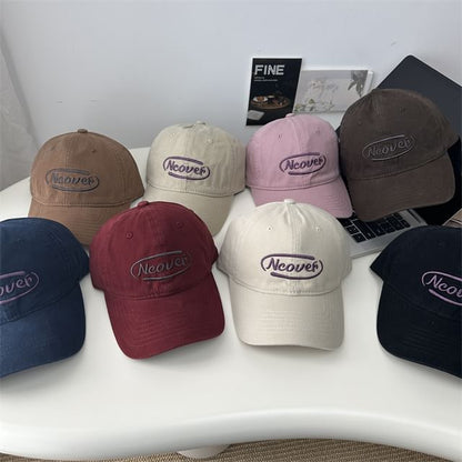 Cap Lettering Embroidered Baseball