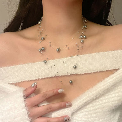 Faux Pearl Necklace