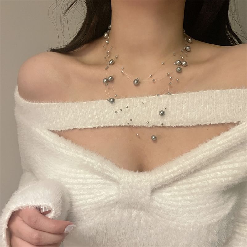 Faux Pearl Necklace