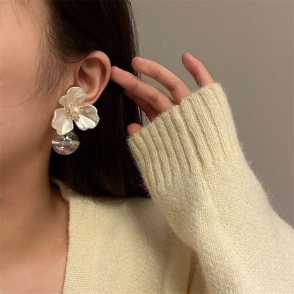 Flower Drop Earring
