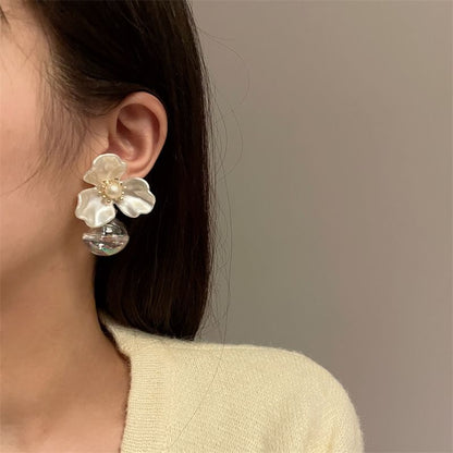 Flower Drop Earring