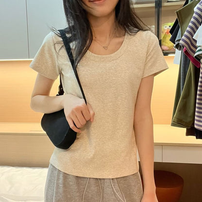 Short-Sleeve Plain Tee