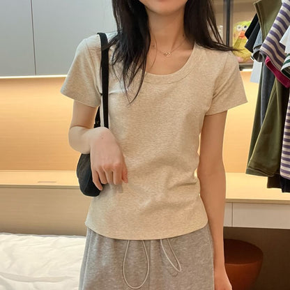 Short-Sleeve Plain Tee