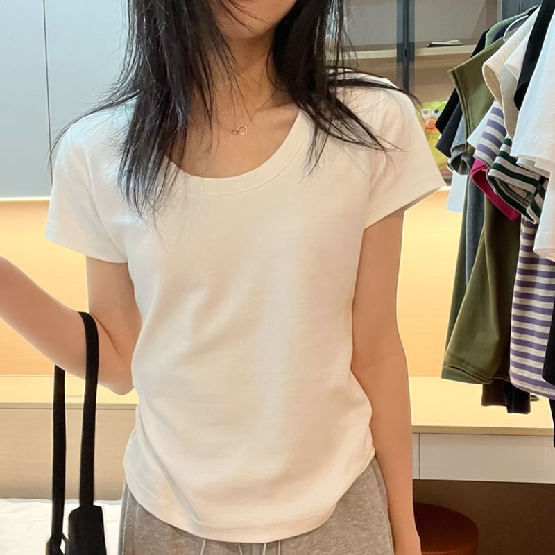 Short-Sleeve Plain Tee