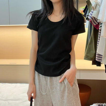 Short-Sleeve Plain Tee