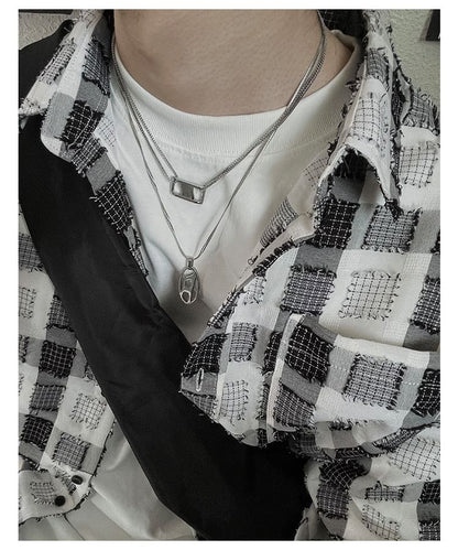 Cutout Pendant Necklace