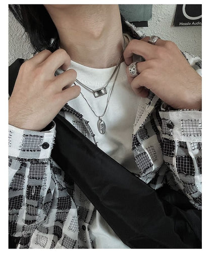 Cutout Pendant Necklace