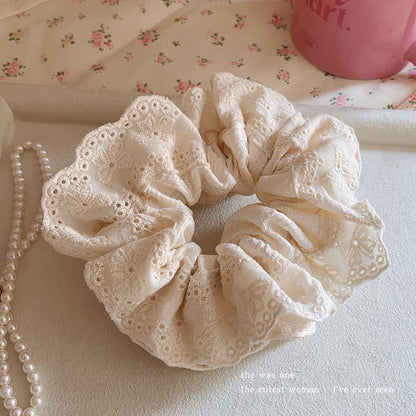 Eyelet Lace Scrunchie